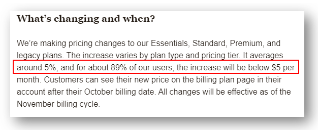 Mailchimp thay đổi bảng giá, tăng giá từ T10-2020-01